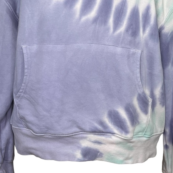 Wildfox Lavender, Mint & White Tie-Dye Boxy Fit Hoodie Oversized Small - Picture 3 of 12